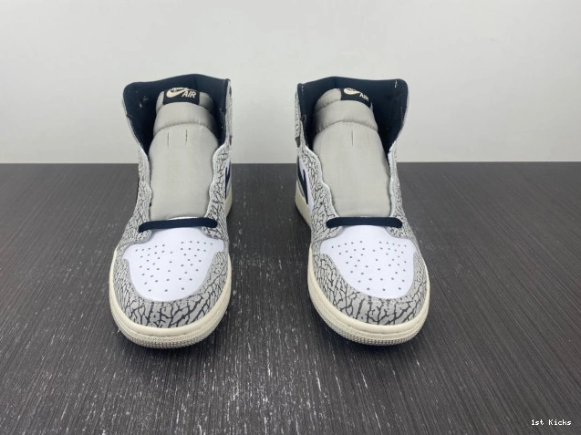 1st Kicks Shoes White Jordan OG 1 DZ5485-052 Air Cement High 0717